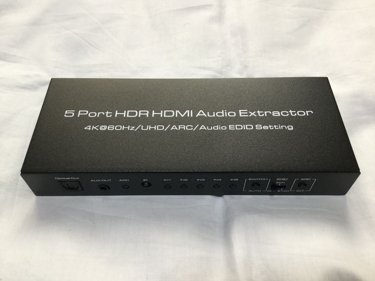 【おすすめ！】5入力1出力 音声分離機能付き HDMIセレクター 実機レビュー